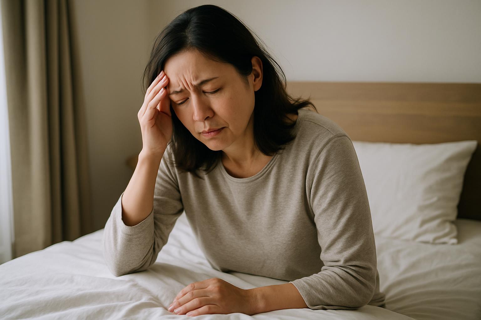 めまいに悩む女性