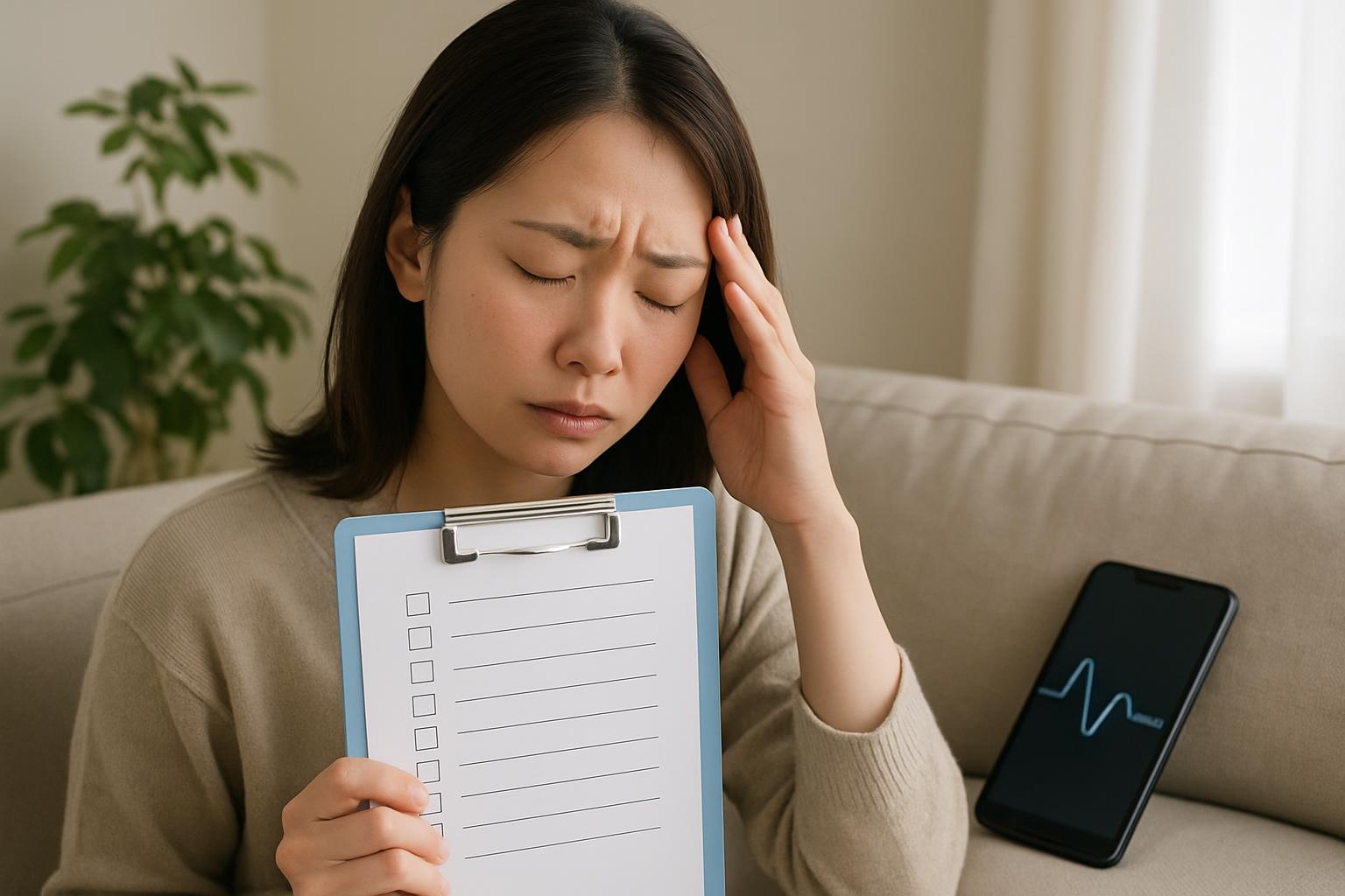 自律神経の乱れに悩む女性