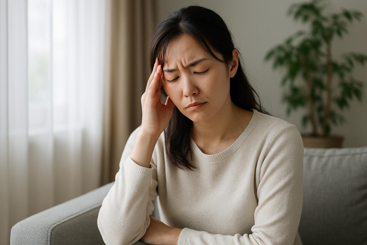 自律神経の乱れに悩む女性