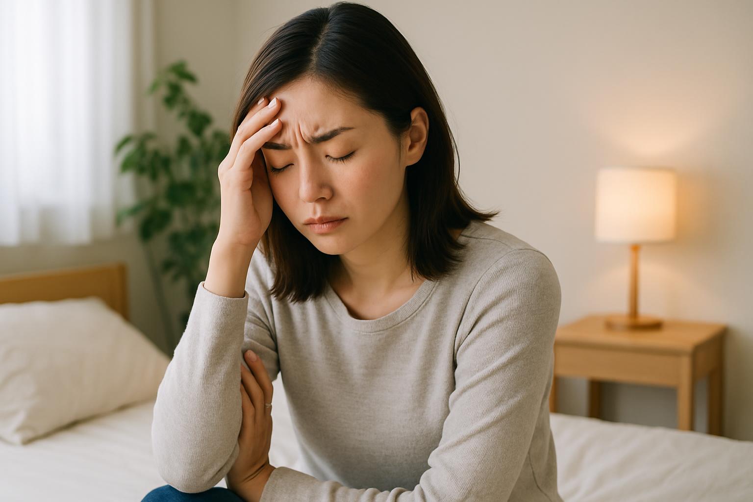 自律神経の乱れに悩む女性