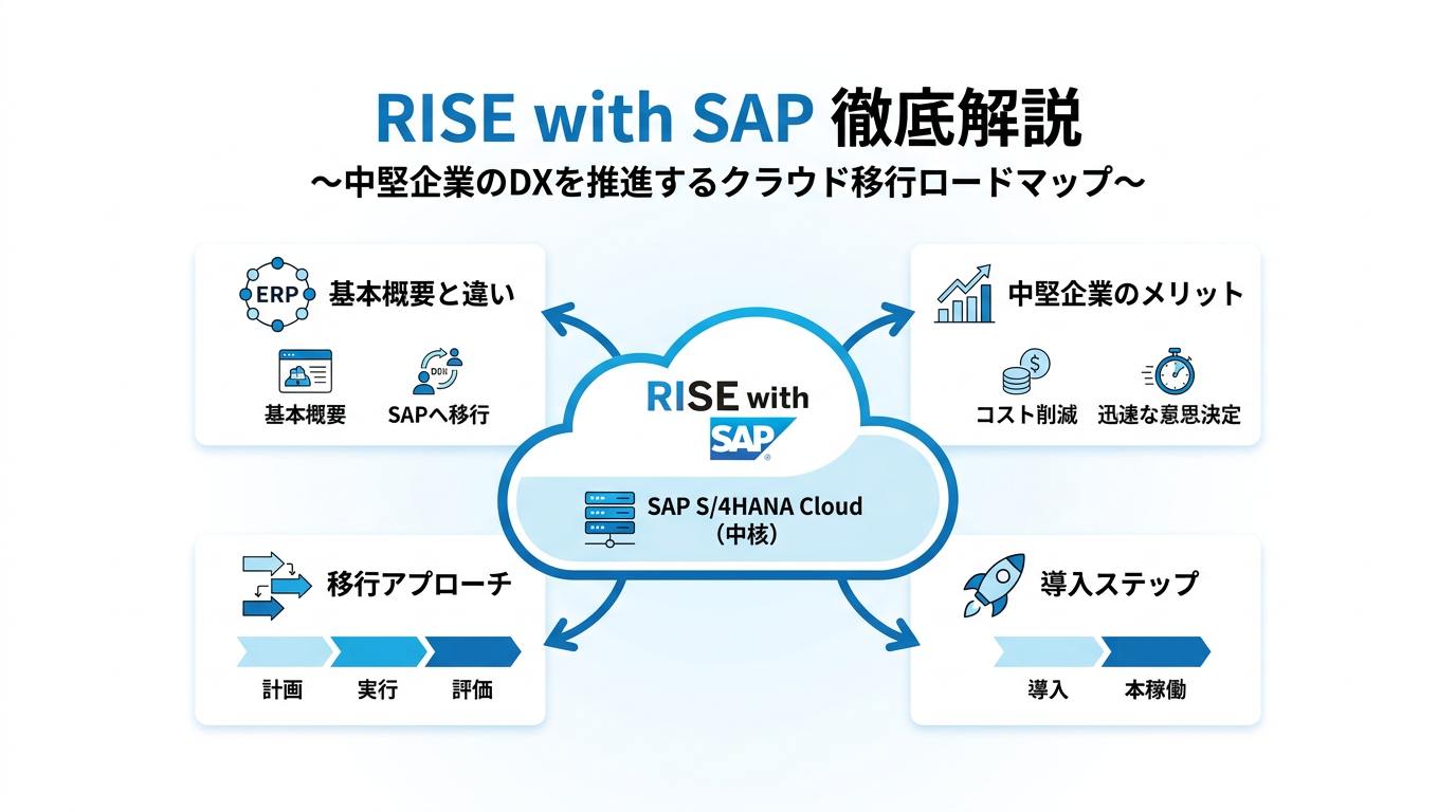 【最新版】rise with sapとは？S/4HANA移行のメリットと導入手順を徹底解説