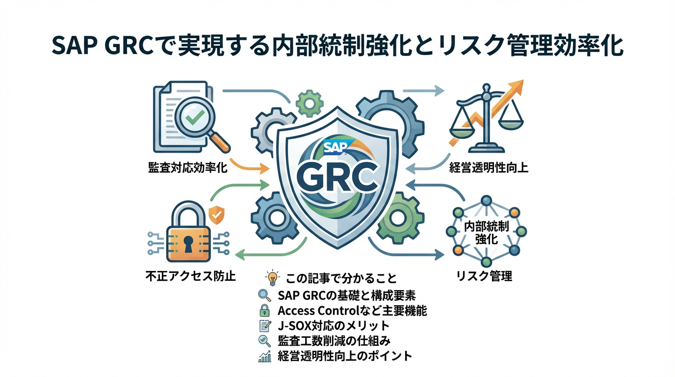 SAP GRCとは？機能や導入メリット、内部統制強化のポイントをわかりやすく解説